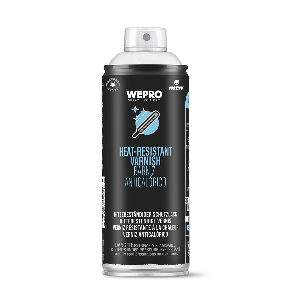 לכה שקופה עמידה בחום MTN PRO | הגנה למנועים ומתכת