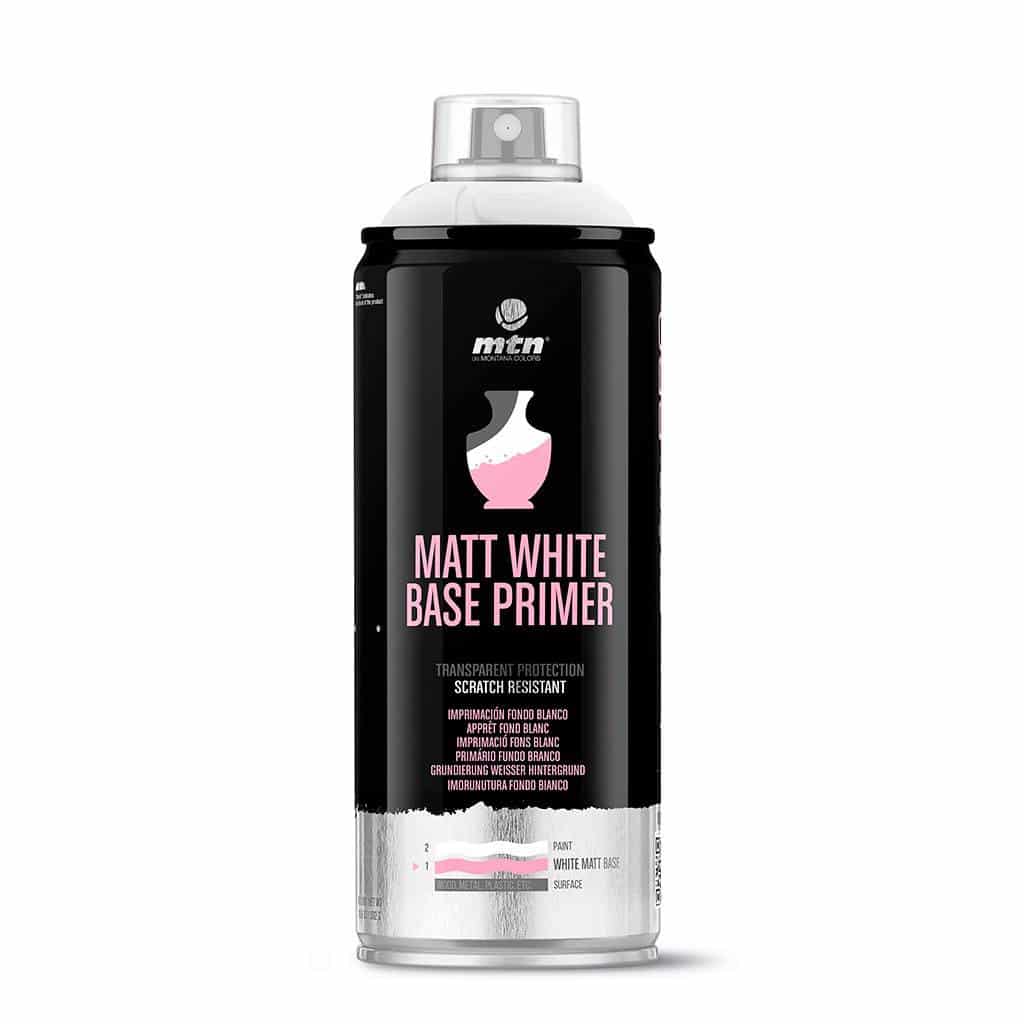 MTN PRO Matt White Base Primer ספריי יסוד גוון לבן 400 מ”ל