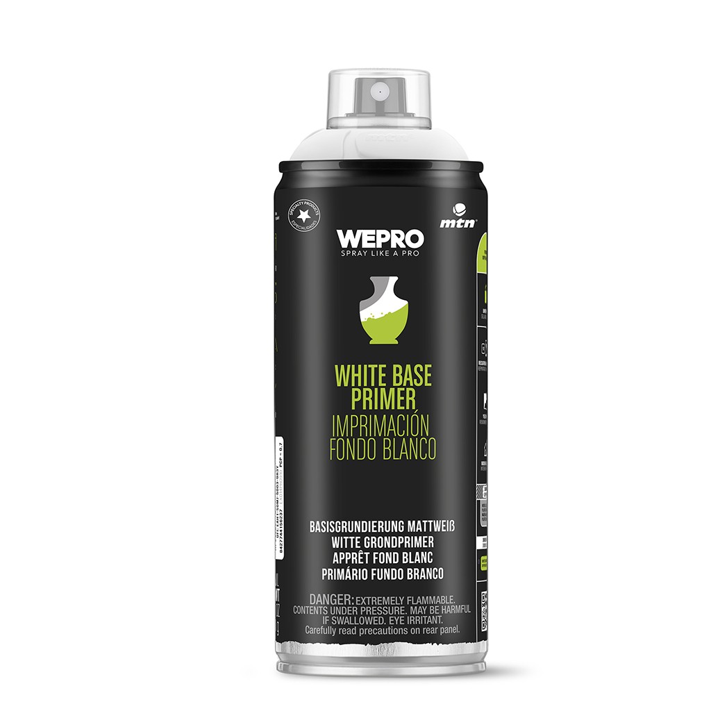 ספריי יסוד גוון לבן MTN WEPRO Matt White Base Primer – 400 מ”ל